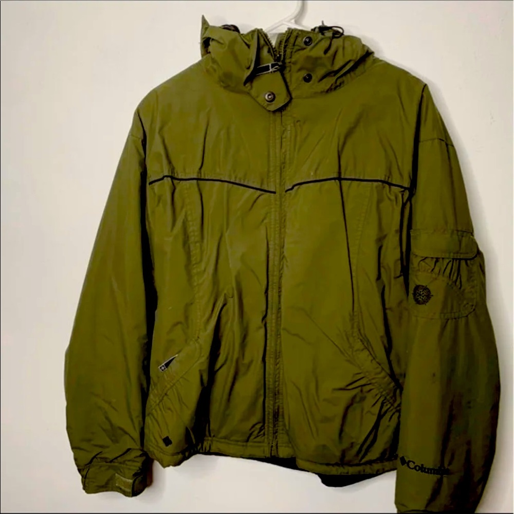 Olive Waterproof Columbia Coat